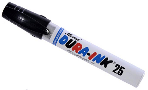 Color: Black. Permanent. Dries really quickly and is water resistant. Works really good on metals, glass, plastic, and many other surfaces. Ideal for a variety of purposes such as marking and labeling.