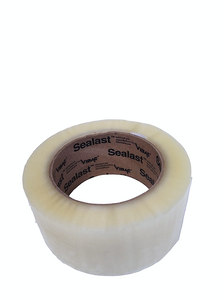 Dimensions: 48 mm x 132m. Clear. Works for corrugated, paper and a number of other surfaces. Tough and resists impact. This tape is ideal for both industrial and home use and also perfect for moving, shipping and storing. 
